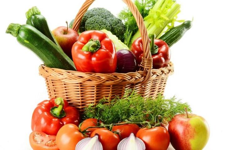 Овощная корзина для диеты «6 лепестков»